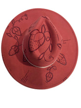 Load image into Gallery viewer, Dark Pink Hat - Strawberries