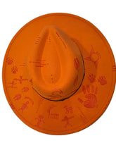 Load image into Gallery viewer, Orange Hat - Pictographs
