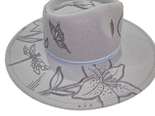 Load image into Gallery viewer, Grey Hat - Flowers