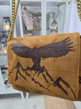 Load image into Gallery viewer, Consignment - Indiginize Creation - Freehand Burned Purse - Eagle
