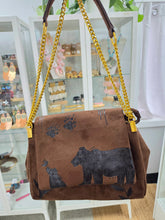 Load image into Gallery viewer, Consignment - Indiginize Creation - Freehand Burned Purse - Bear & Cub