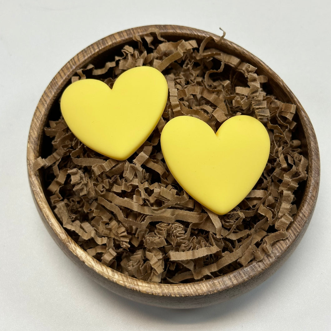 Yellow Matt Heart Cab (1-piece)