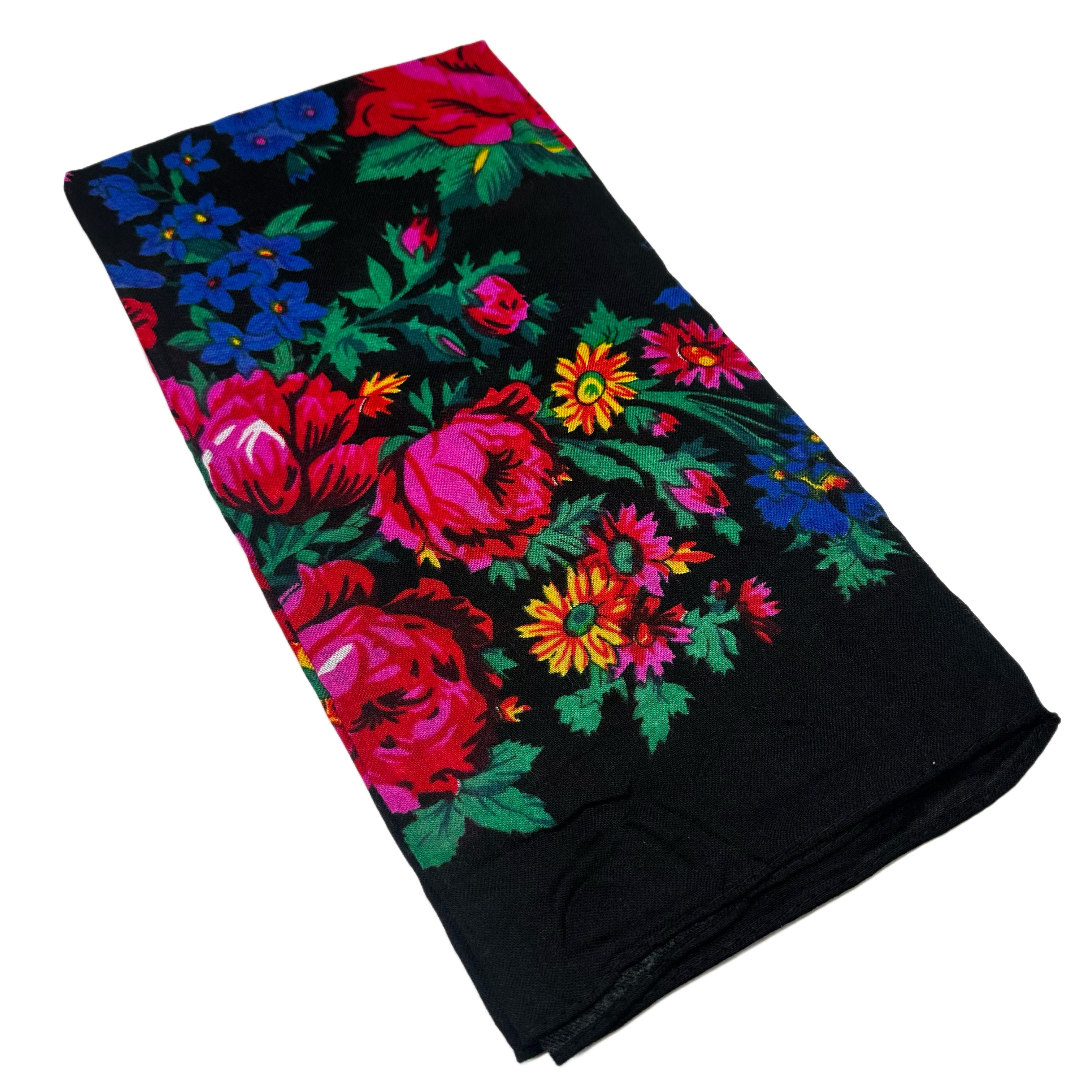 (30x30) Black Kokum Scarf