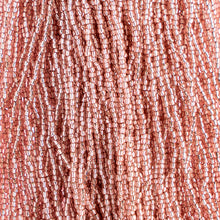 Load image into Gallery viewer, Czech Seed Bead 3Cut 10/0 S/L Rose Dyed SOLGEL Strung
