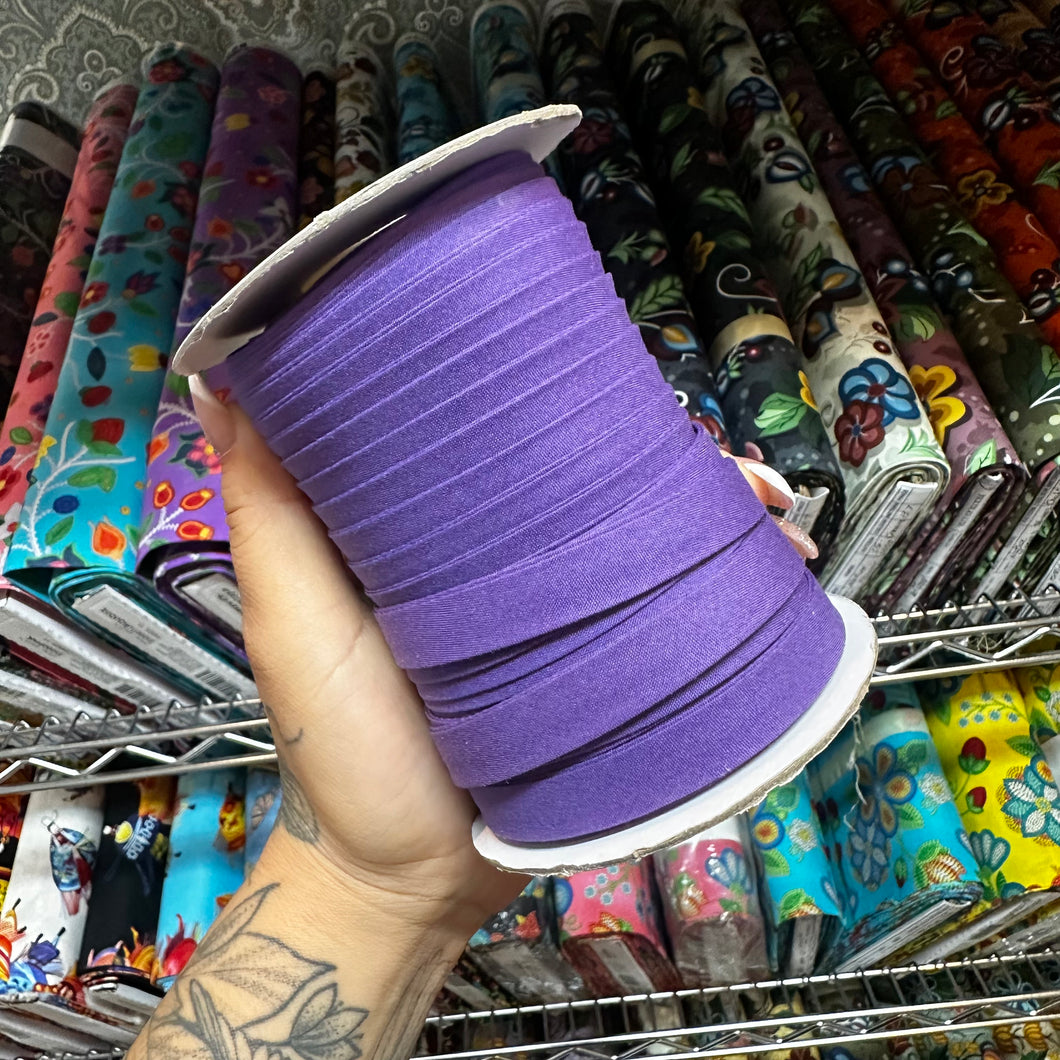 Per Meter: Purple (Double Fold Bias Tape 1/2 inch)