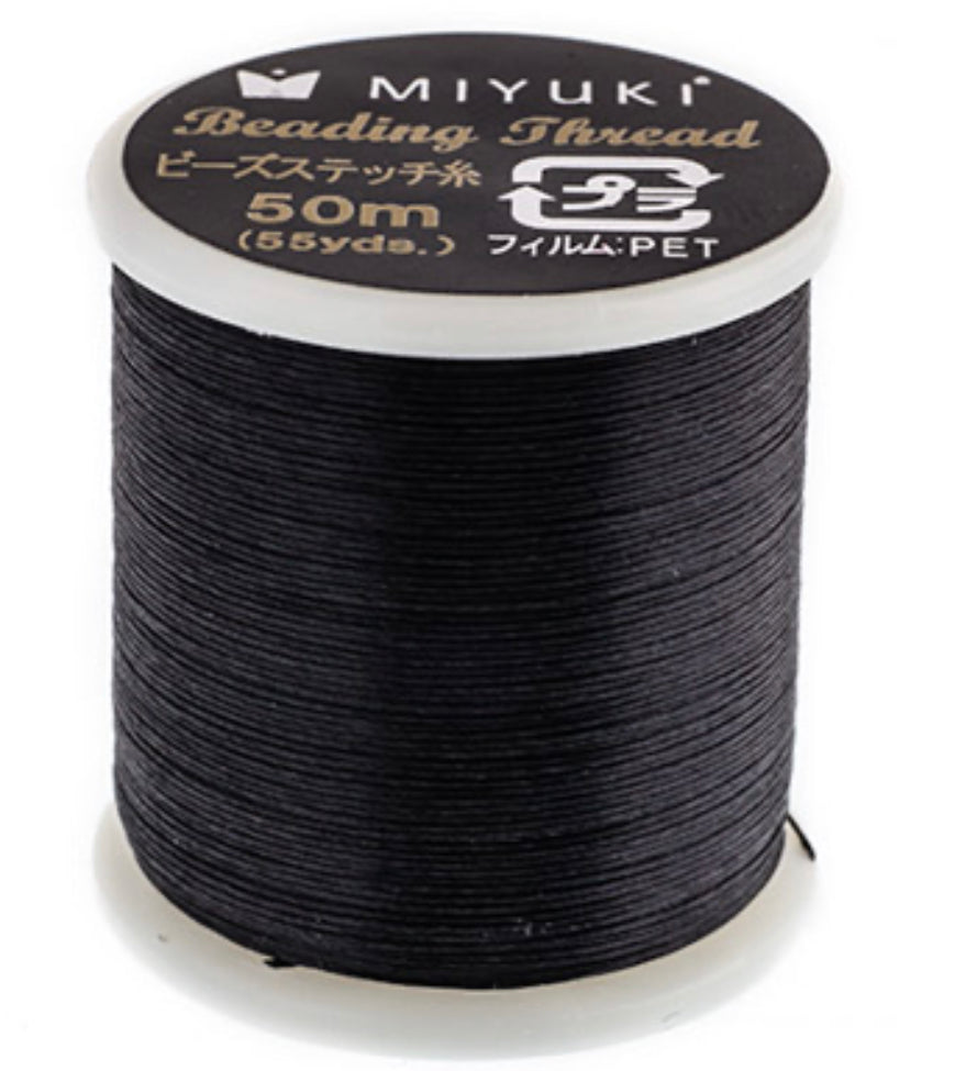 Miyuki Nylon Beaded Thread B (Black)