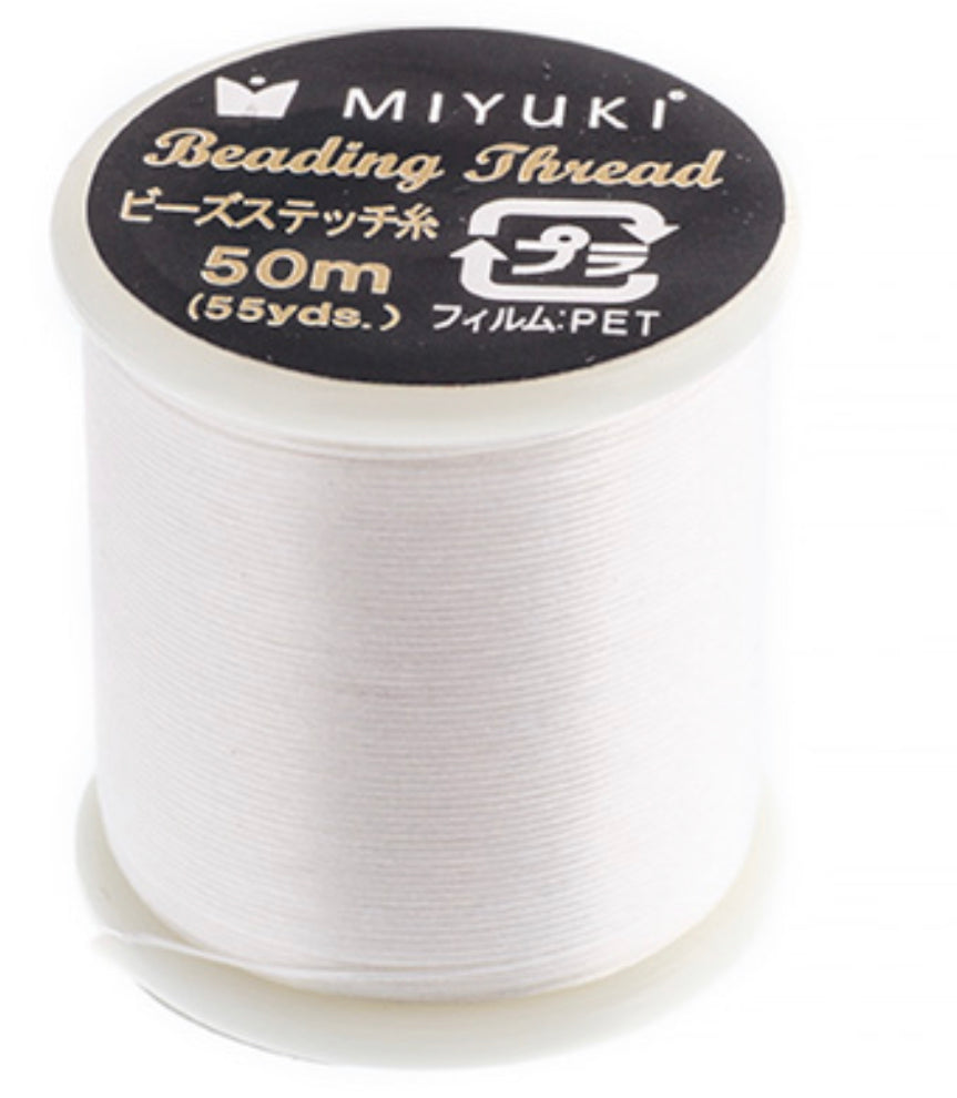Miyuki Nylon Beaded Thread B (White)