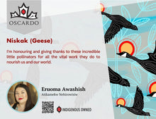 Load image into Gallery viewer, Eruoma Awashish Niskak (Geese) Cosmetic Bag Sets
