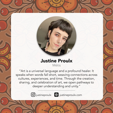 Load image into Gallery viewer, Fleece Blanket - Prairie Beadwork by Justine Proulx