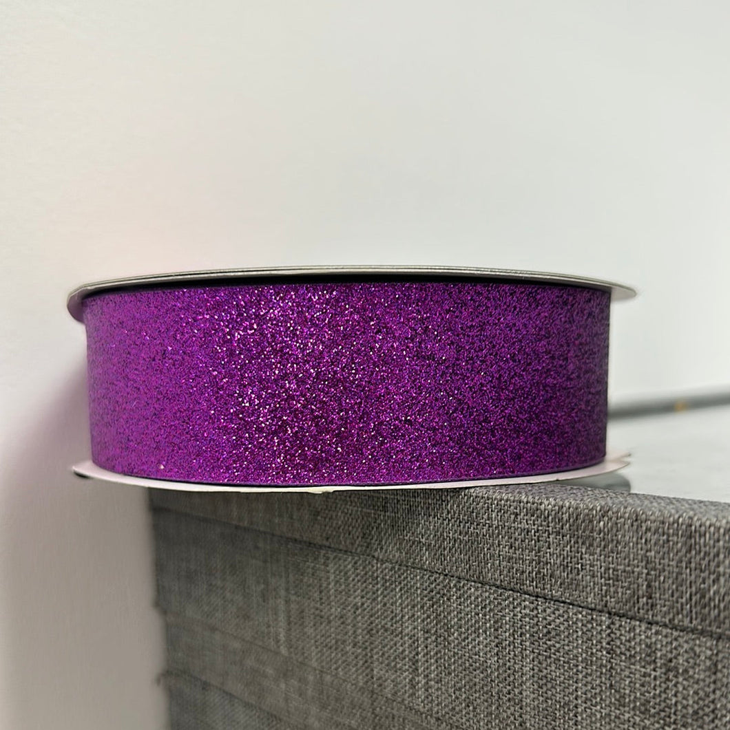 Sparkle Ribbon (Per Meter): Purple