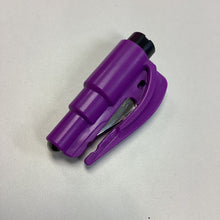 Load image into Gallery viewer, Purple Faux-Leather Safety Key Chain
