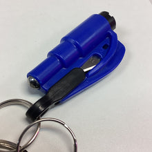 Load image into Gallery viewer, Blue Faux-Leather Safety Key Chain
