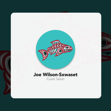 Load image into Gallery viewer, Small Embroidered Patch - Salmon by Joe Wilson-Sxwaset