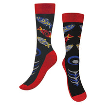 Load image into Gallery viewer, Art Socks - Salmon in the Wild by Simone Diamond (M/L)
