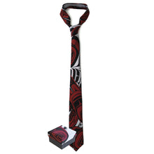 Load image into Gallery viewer, Polyester Woven Tie - Power Eagle by Phil Gray