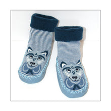 Load image into Gallery viewer, Baby Booties -Wolf Baby by Simone Diamond (Coast Salish)