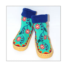 Load image into Gallery viewer, Baby Booties - Mother Earth by Sharifah Marsden (Anishinaabe)