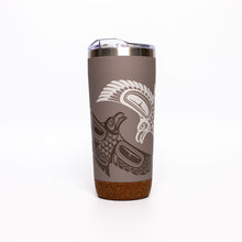 Load image into Gallery viewer, Cork Base Travel Mugs - Raven - 20oz by Paul Windsor