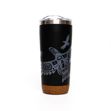 Load image into Gallery viewer, Cork Base Travel Mugs - Soaring Eagle - 20 oz by Corey Bulpitt