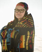 Load image into Gallery viewer, Boy Chief - Queen Premium Wool Blanket - Black