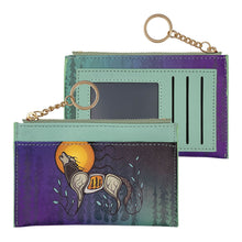 Load image into Gallery viewer, Zippered Card Wallet - Wolf (Ma'iingan) by Storm Angeconeb