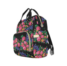 Load image into Gallery viewer, Kokum's Revenge- Black Multi-Function Diaper Backpack- One Size