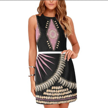 Load image into Gallery viewer, (49 Design) Midnight Sky Satin Sleeveless Dress