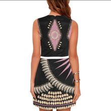 Load image into Gallery viewer, (49 Design) Midnight Sky Satin Sleeveless Dress