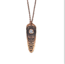 Load image into Gallery viewer, Sacred Feather Necklace (Diamond) by Simone Diamond