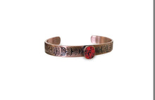 Load image into Gallery viewer, Sacred Feather Bangle (Ruby) by Simone Diamond