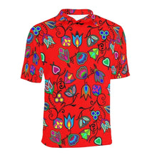 Load image into Gallery viewer, (49 Design) Polo Shirt - Indigenous Paisley Dahlia