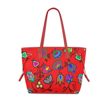 Load image into Gallery viewer, Indigenous Paisley Dahlia Clover Canvas Tote Bag