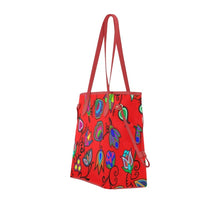 Load image into Gallery viewer, Indigenous Paisley Dahlia Clover Canvas Tote Bag
