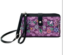 Load image into Gallery viewer, Smartphone Crossbody Bag - Ojibwe Florals by Storm Angeconeb