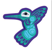 Load image into Gallery viewer, Small Embroidered Patch - Hummingbird by Corey W. Moraes