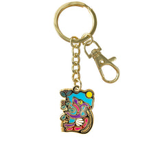 Load image into Gallery viewer, Enamel Keychain - Foraging Bear by Mark Anthony Jacobson