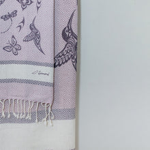 Load image into Gallery viewer, Artisan Cotton Towel (Large)- Hummingbirds by Simone Diamond (Coast Salish)