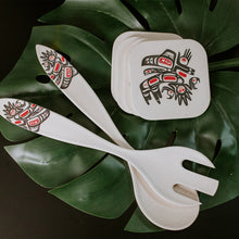 Load image into Gallery viewer, Bamboo Servers - Running Raven by Morgan Asoyuf