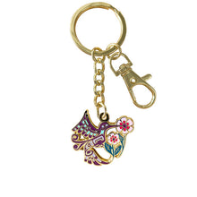 Load image into Gallery viewer, Enamel Keychain - Hummingbird by Francis Dick