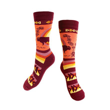 Load image into Gallery viewer, Art Socks - Buffaloes (MashkodeBiizhikina) (S/M)