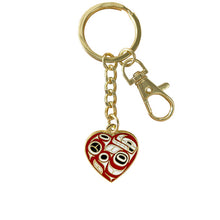 Load image into Gallery viewer, Enamel Keychain - Heart by Ben Houstie