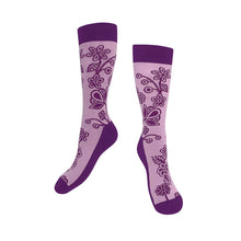 Load image into Gallery viewer, Art Socks - Ojibwe Florals by Storm Angeconeb (S/M)