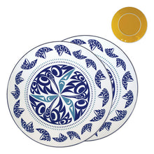 Load image into Gallery viewer, Porcelain Art Dinner Plates (Set of 2) - Hummingbird by Maynard Johnny Jr