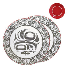 Load image into Gallery viewer, Porcelain Art Dinner Plates (Set of 2) - Transforming Eagle by Ryan Cranmer