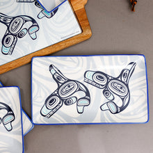 Load image into Gallery viewer, Rectangular Platter - Whales by Ernest Swanson