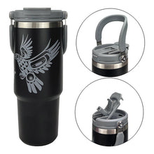 Load image into Gallery viewer, Easy-Carry Insulated Tumbler (30oz) - Eagle in Flight by Corey Bulpitt