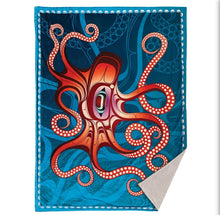 Load image into Gallery viewer, Premium Fleece Blanket - Octopus (Nuu) by Ernest Swanson