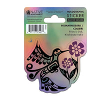 Load image into Gallery viewer, Holographic Sticker - Hummingbird by Francis Dick