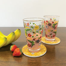 Load image into Gallery viewer, Printed Glass Tumbler (set of 2) - Hummingbird (Nenookaasi) by Storm Angeconeb