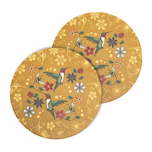 Load image into Gallery viewer, Ceramic Coasters (Set of 2) - Hummingbird (Nenookaasi) by Storm Angeconeb